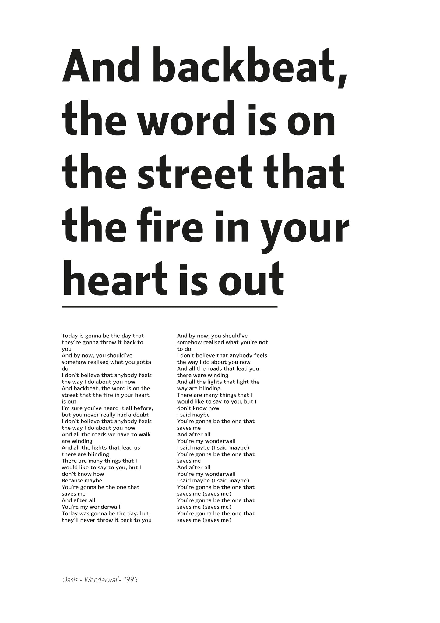 Custom Favourite Lyric Print , Song Gift, Wedding, Anniversary, Special Occasion, Wall Art, Personalised Quality Print