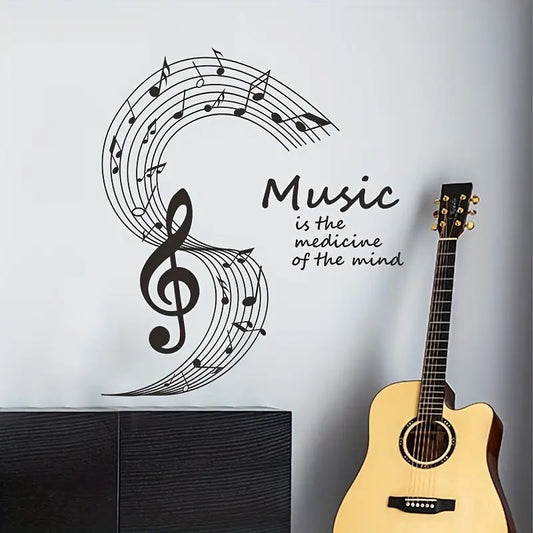 Wall Decal Music is the Medicine Art Vinyl room Sticker