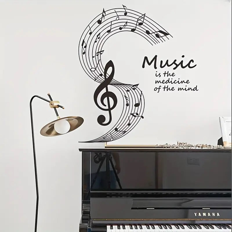 Wall Decal Music is the Medicine Art Vinyl room Sticker