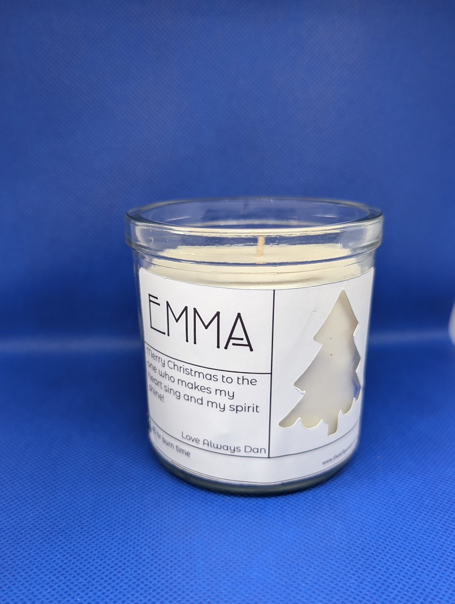 Personalised Christmas Candle